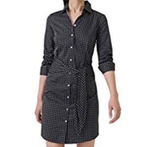 UNTUCKit Black and White Dress